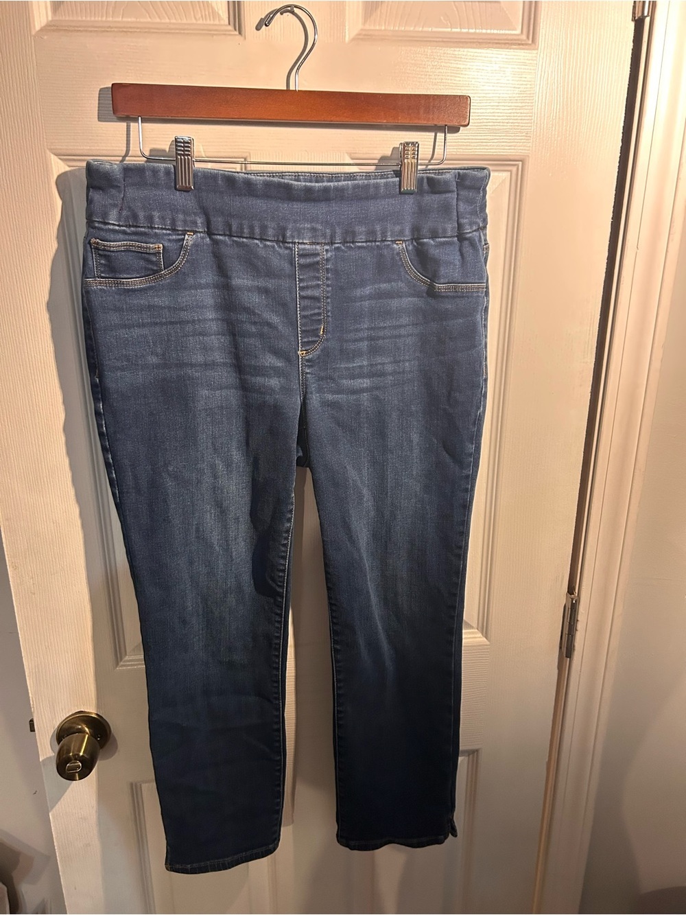 Stretch Pull-On Women’s Jeans - Dark Blue